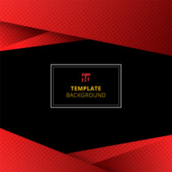 Template red geometric background with halftone vector