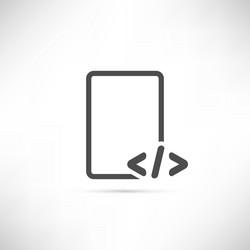 Code Icon - Programming Element vector image