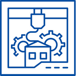 Development process line icon concept vector