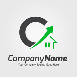 Letter c logo template colorful Royalty Free Vector Image