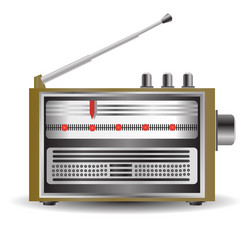 Old radio Royalty Free Vector Image - VectorStock