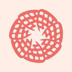 peach fuzz botanical texture motif vector image