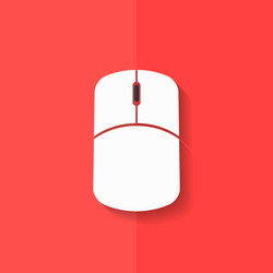 Mouse web icon flat design vector