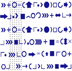 arithmetic signs vector