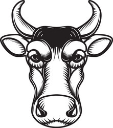 cow head isolated on white background design Vector Image