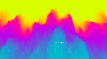 abstract wavy background dynamic effect vector image
