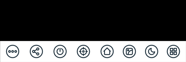 Basic ui line icons linear set quality vector