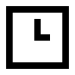 Clock icon suitable for website ui design vector