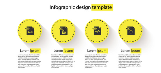 Set xml file document max mp3 and js business vector