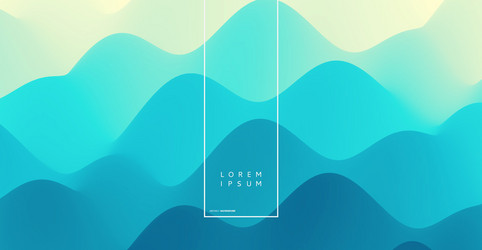 Abstract wavy background with dynamic effect can vector