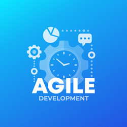 agile software development process vector image