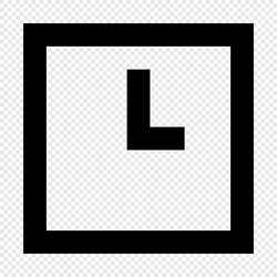 Clock icon suitable for website ui design vector