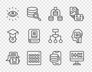 set line chat bot algorithm server data binary vector image