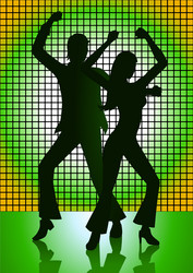 Disco dancing Royalty Free Vector Image - VectorStock