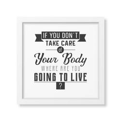 health quote typographical poster vector