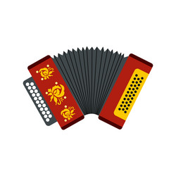 Accordion icon flat style vector