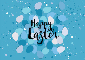 easter eggs confetti Vector Image