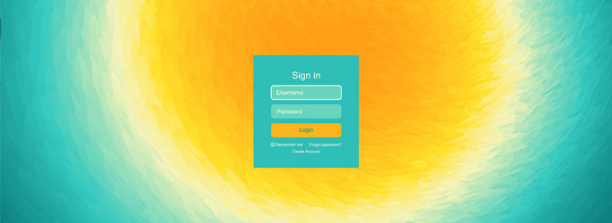 login user interface for mobile app and web design vector image