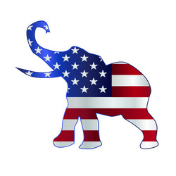 Republican Elephant Symbol Vector Image