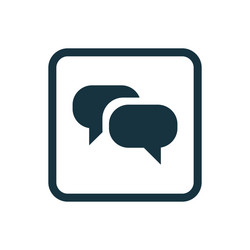 conversation icon rounded squares button vector