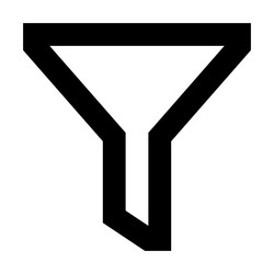 Filter icon suitable for website ui design vector