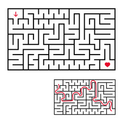 abstract rectangular labyrinth an interesting vector image