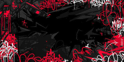 Dark abstract urban street art graffiti style vector