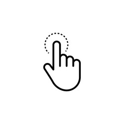 click cursor set computer pointer hand and arrow vector image