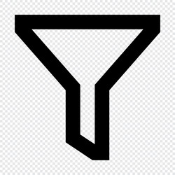 Filter icon suitable for website ui design vector
