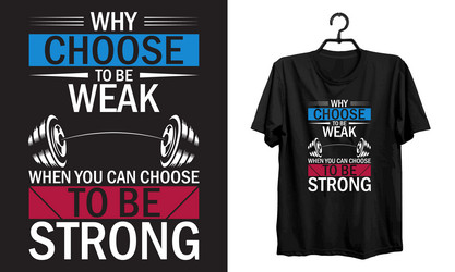 gym t-shirt design Vector Image