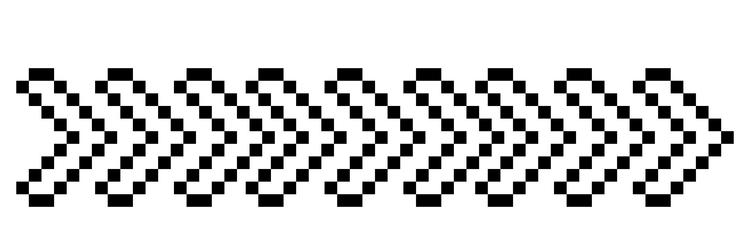 pixel border arrow way direction 8 bit retro vector image