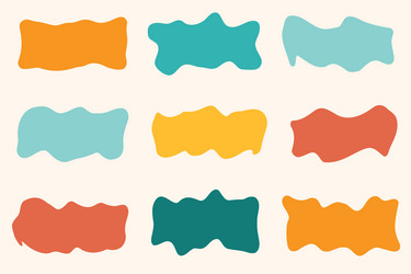Organic Liquid Shapes - Abstract Blobs vector image