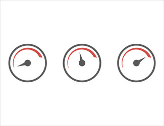 speed level indicator performance power measure vector image