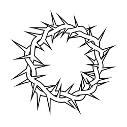 Crown of thorns Royalty Free Vector Image - VectorStock