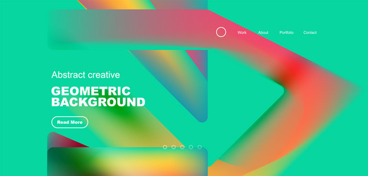 fluid triangles minimal abstract background vector image