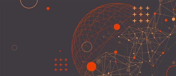 abstract scientific background using wireframe vector image
