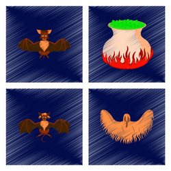 Assembly flat shading style icon potion cauldron vector
