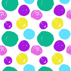 creative seamless pattern with hand drawn textures vector image
