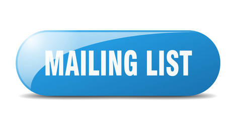 mailing list button sign key push vector image