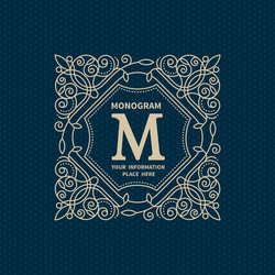 Monogram Royalty Free Vector Image - VectorStock