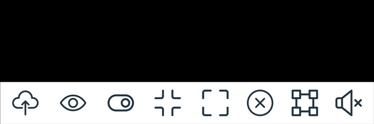 user interface line icons linear set quality vector image