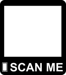 Scan me qr code icon on white background vector