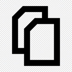 Copy icon suitable for website ui design vector