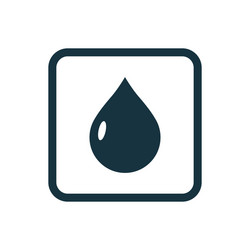drop icon rounded squares button vector image