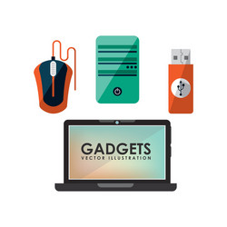 Gadgets technology design vector