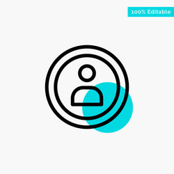 interface navigation user turquoise highlight vector image