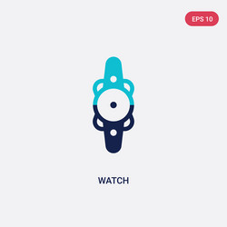 Two color watch icon from education 2 concept vector