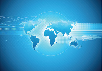 Dynamic Abstract World Background vector image