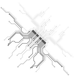 circuit board technology information pattern vector image