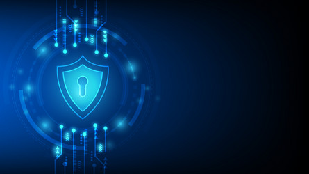 cyber technology security netwok protection vector image